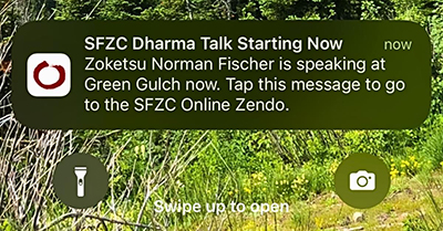 Dharma app notification