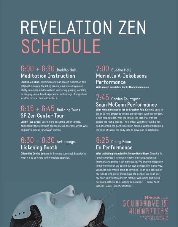 Schedule for Revelation Zen