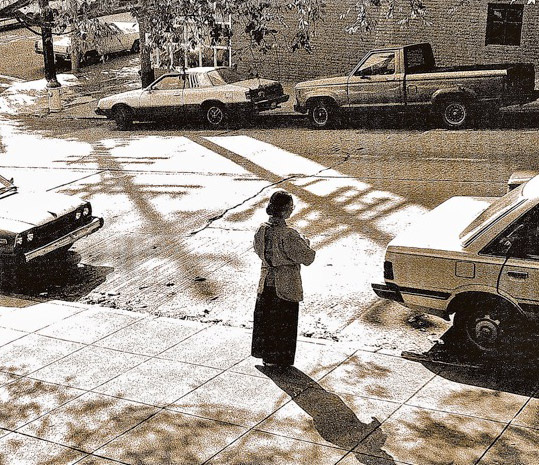 Mitsu Suzuki Sensei outside City Center in the Nineties. Photo: Tony Patchell