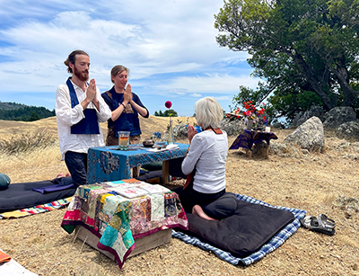 Ceremony on Mt Tam