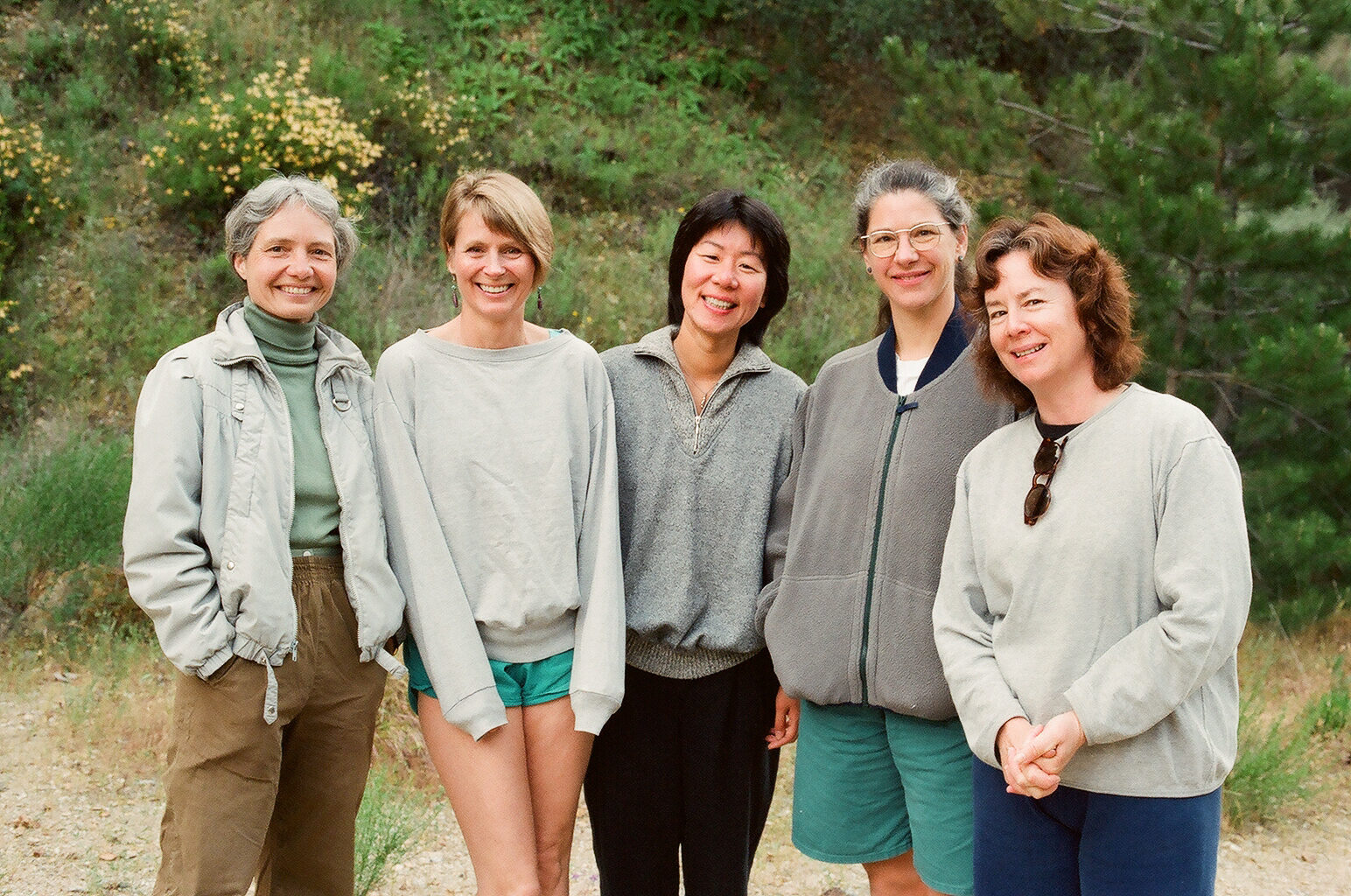 1982 - Leslie James Meyerhoff, unidentified, Olga Marsh, Kathy Fischer and Laura Burges